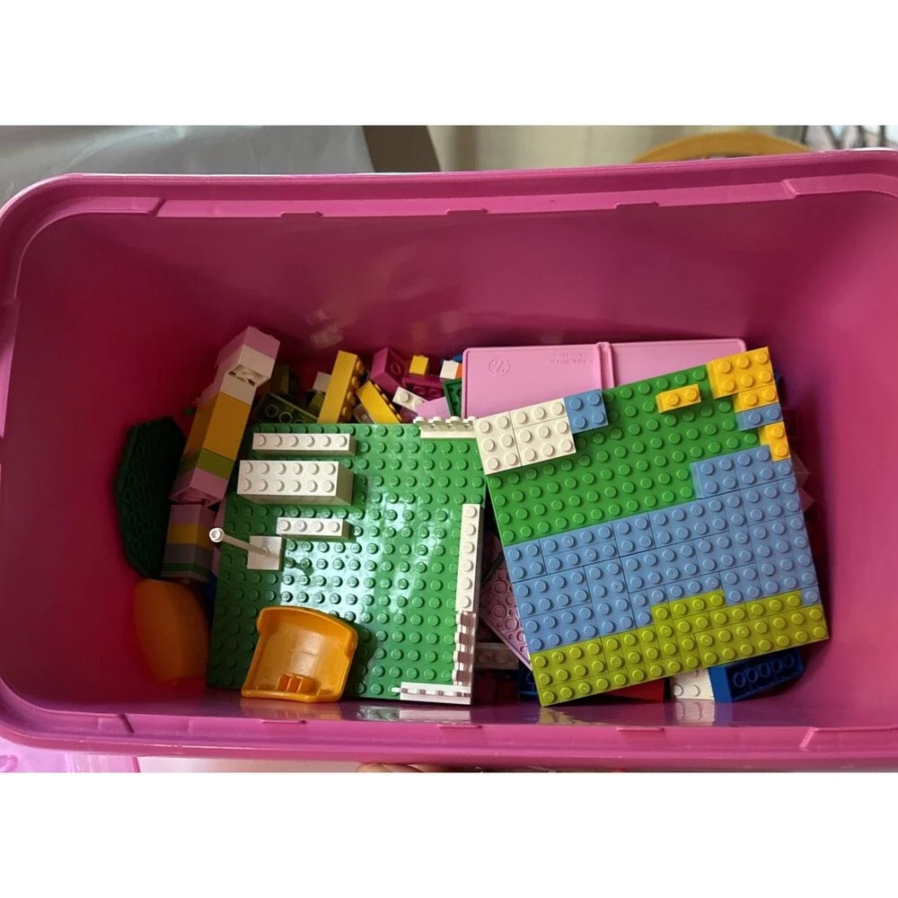 LEGO Bricks and more: Large Pink Brick Box (5560) Not Sorted Not Counted